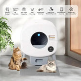 Smart Automatic Litter Box for Cats | XL Size, App-Controlled, & Odor Elimination Tektoty